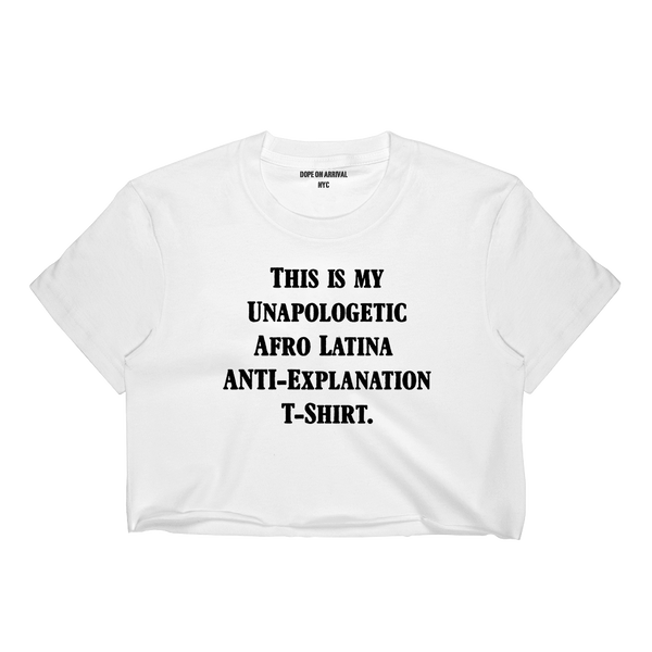 Unapologetic Afro Latina Crop T-Shirt